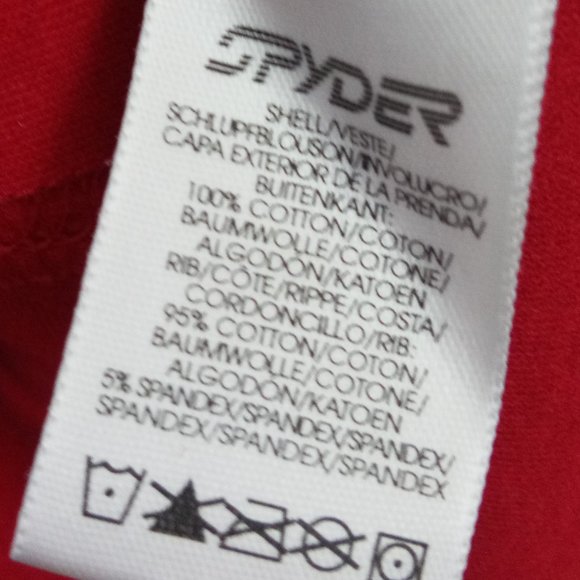 SPYDER Women's Red Quarter Zip Cotton Pullover 14 - Picture 10 of 12